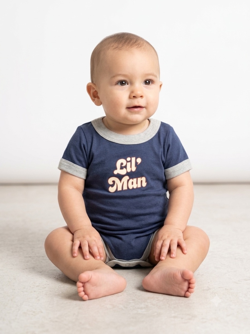 🎉 (0-3m) Cat & Jack Retro “Lil’ Man” Onesie